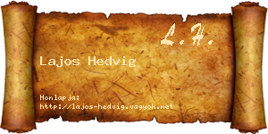 Lajos Hedvig névjegykártya